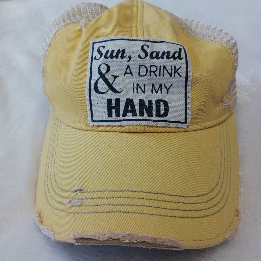 Yellow Trucker Hat with Patch